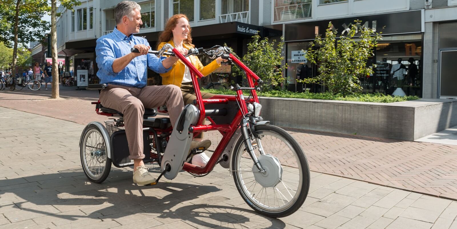 Duo-Bike mit Tretunterstützung